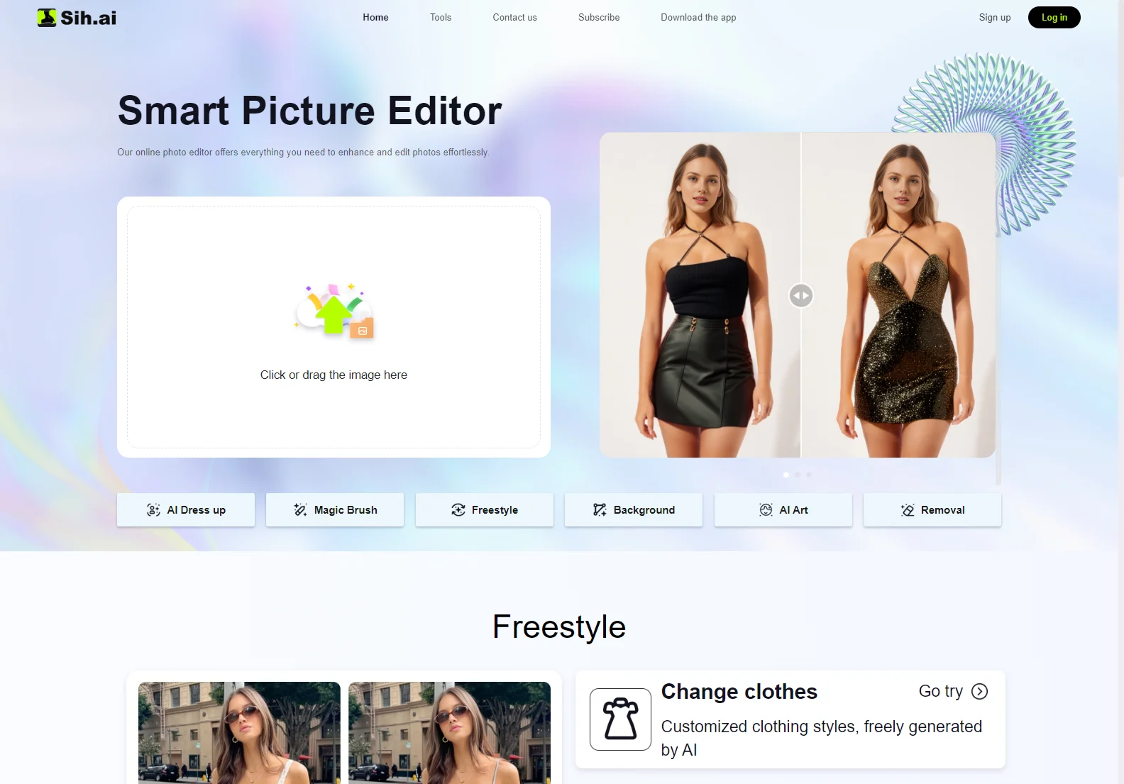 Sih.Ai: Free AI Photo Editor for Effortless Image Enhancement