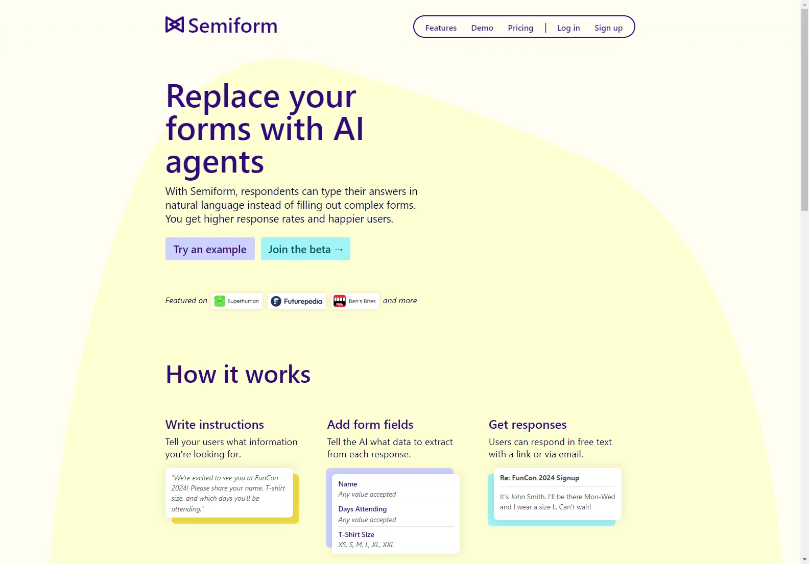 Semiform: AI-Powered Forms for Higher Response Rates and Happier Users