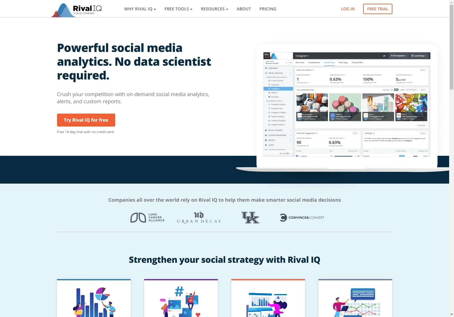 Rival IQ: Data-Driven Social Media Analytics for Enhanced Marketing Strategies