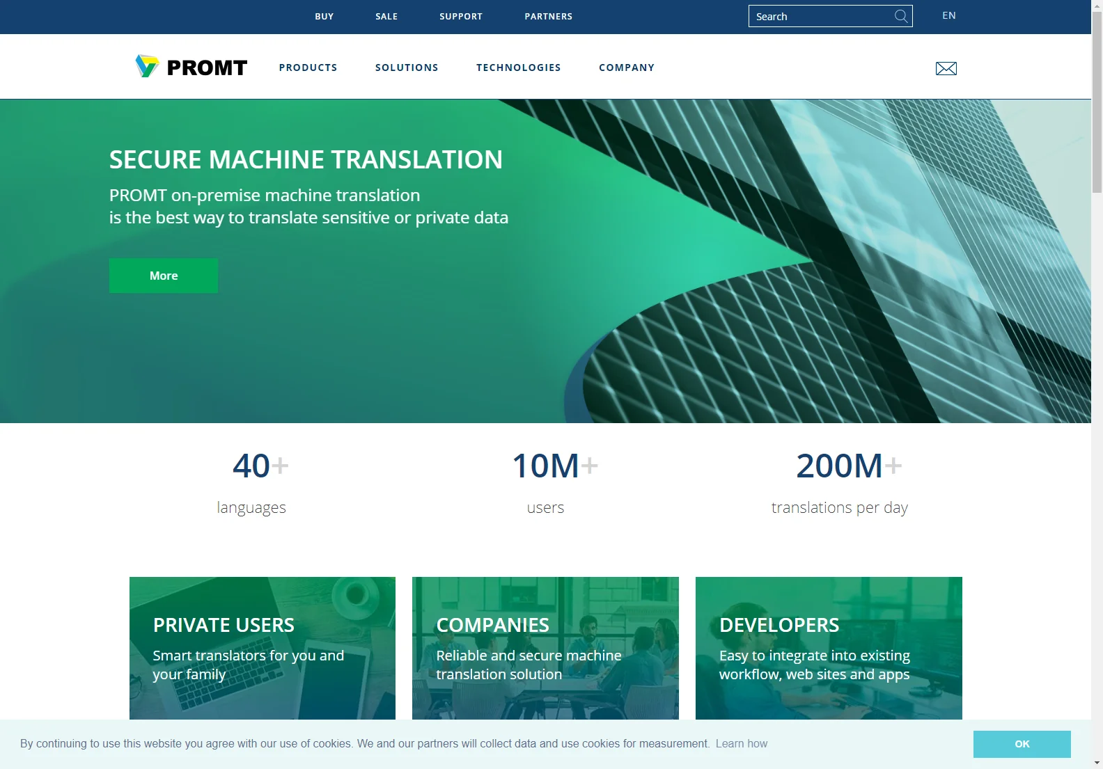 PROMT: Accurate & Secure Machine Translation Software