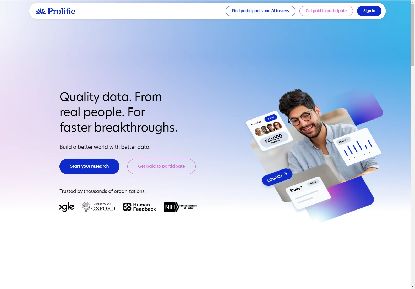 Prolific: High-Quality Research Participants for Faster AI Breakthroughs