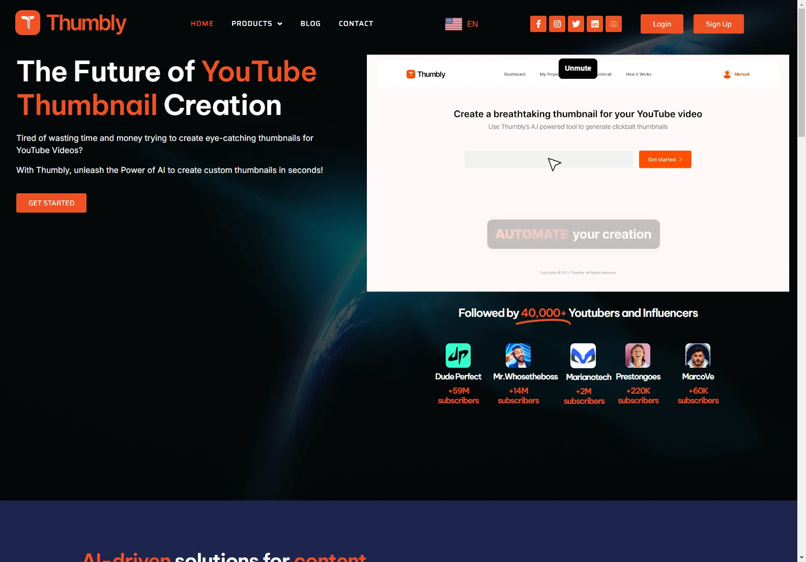 Thumbly: AI-Powered YouTube Thumbnail Generator for Increased Engagement