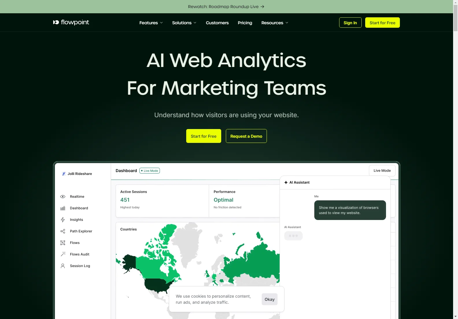 Flowpoint: AI-Powered Web Analytics for Marketing Teams