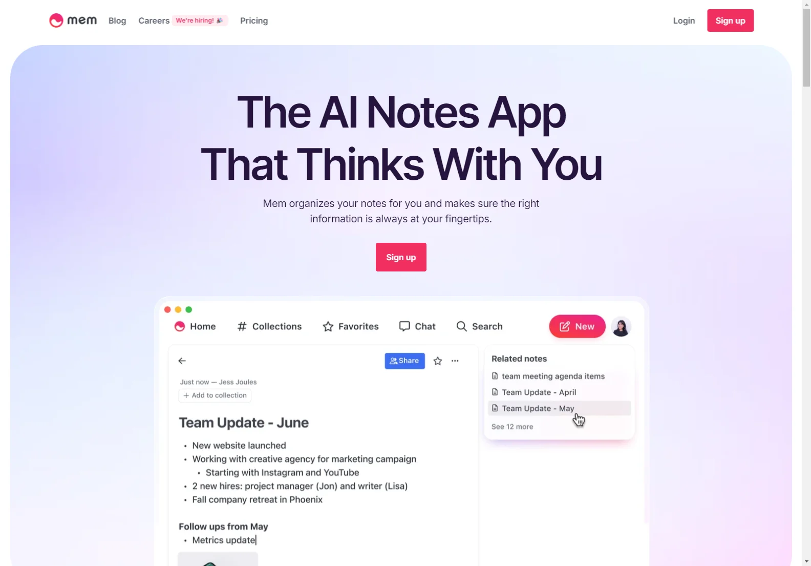 Mem: The AI Note-Taking App for Enhanced Organization and Productivity