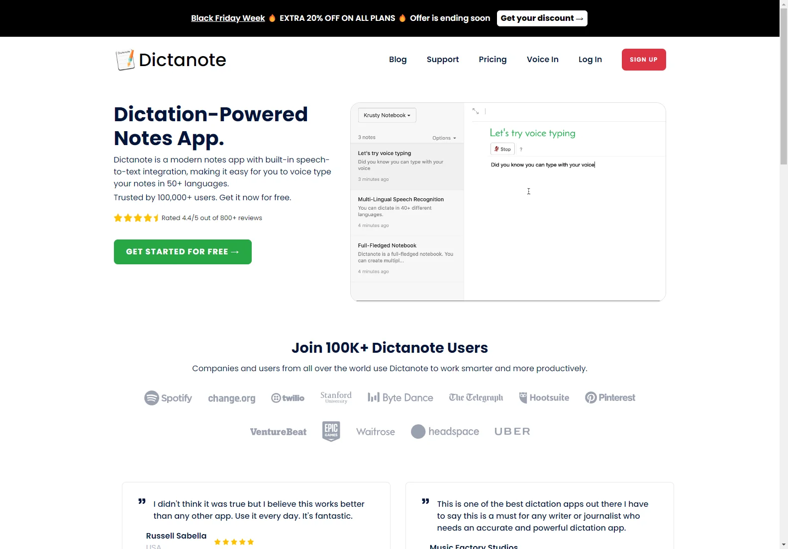 Dictanote: AI-Powered Note-Taking App for 50+ Languages