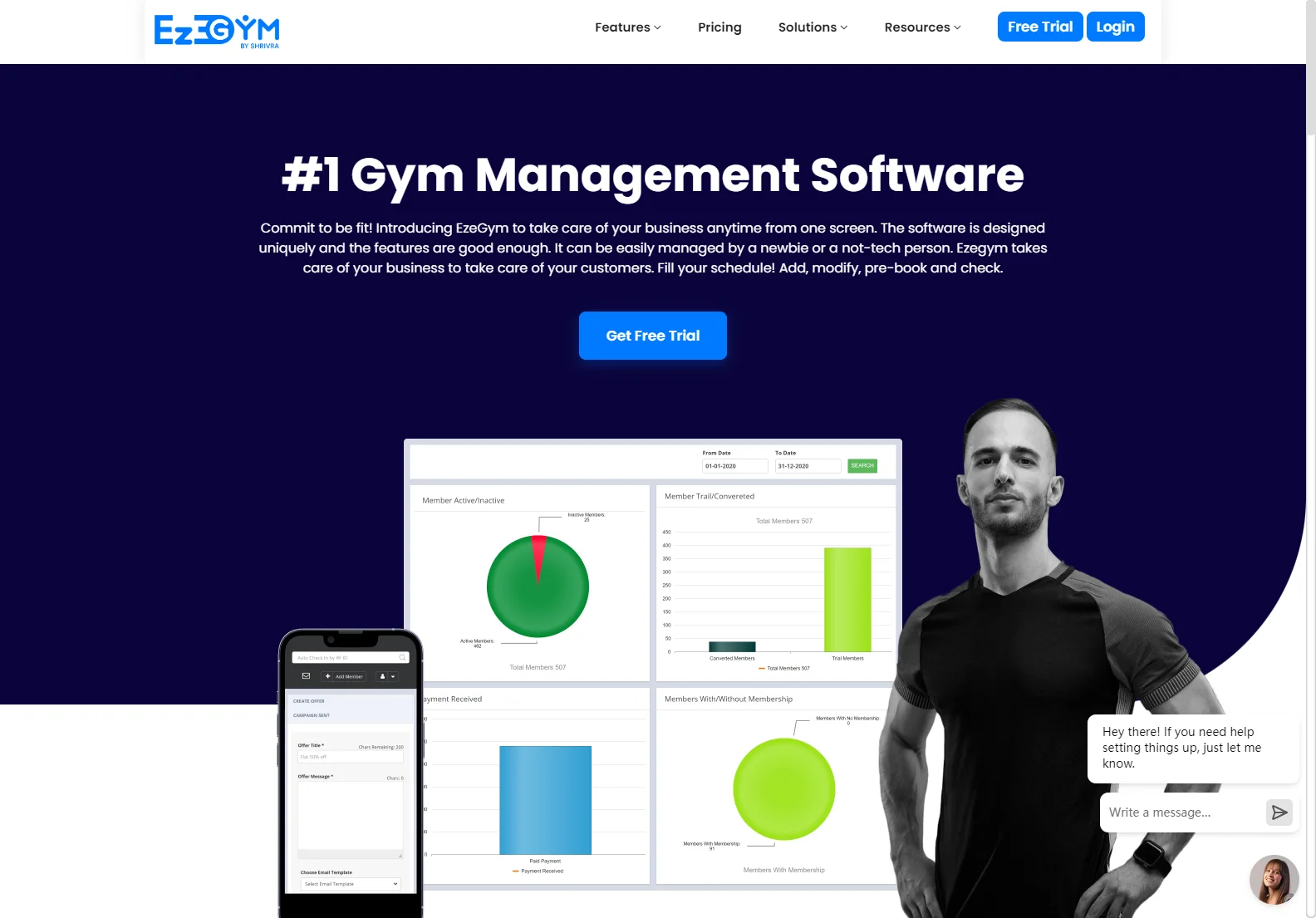 EzeGym: AI-Powered Gym Management Software for Streamlined Operations