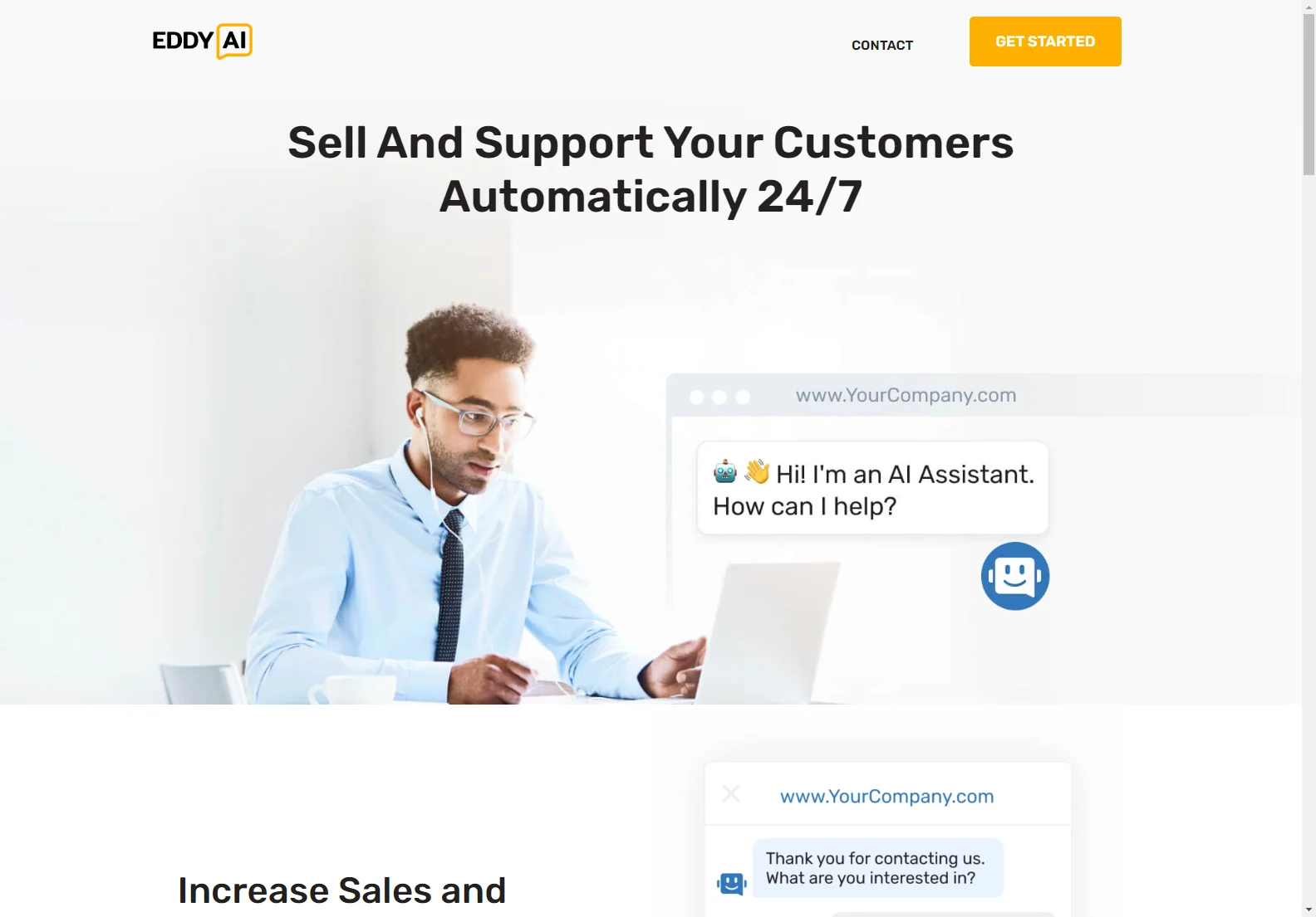 Eddy AI: Automate Sales & Support with a Multilingual AI Assistant