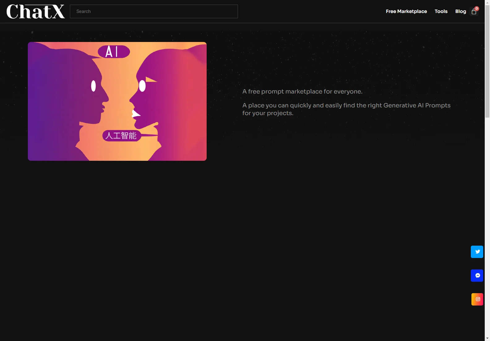ChatX: Your Free AI Prompt Marketplace for ChatGPT, DALL-E, Stable Diffusion & Midjourney