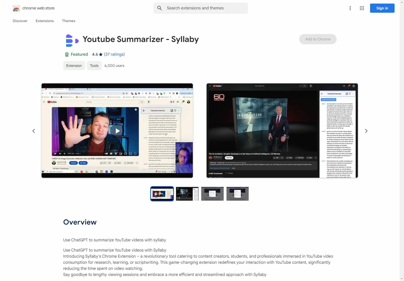 Syllaby: AI-Powered YouTube Summarizer - Save Time with Instant Summaries