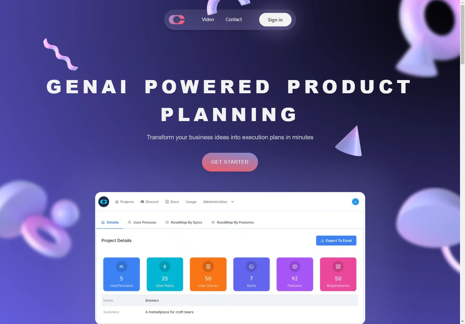 Clariteia: GenAI Powered Product Planning for Streamlined Project Management