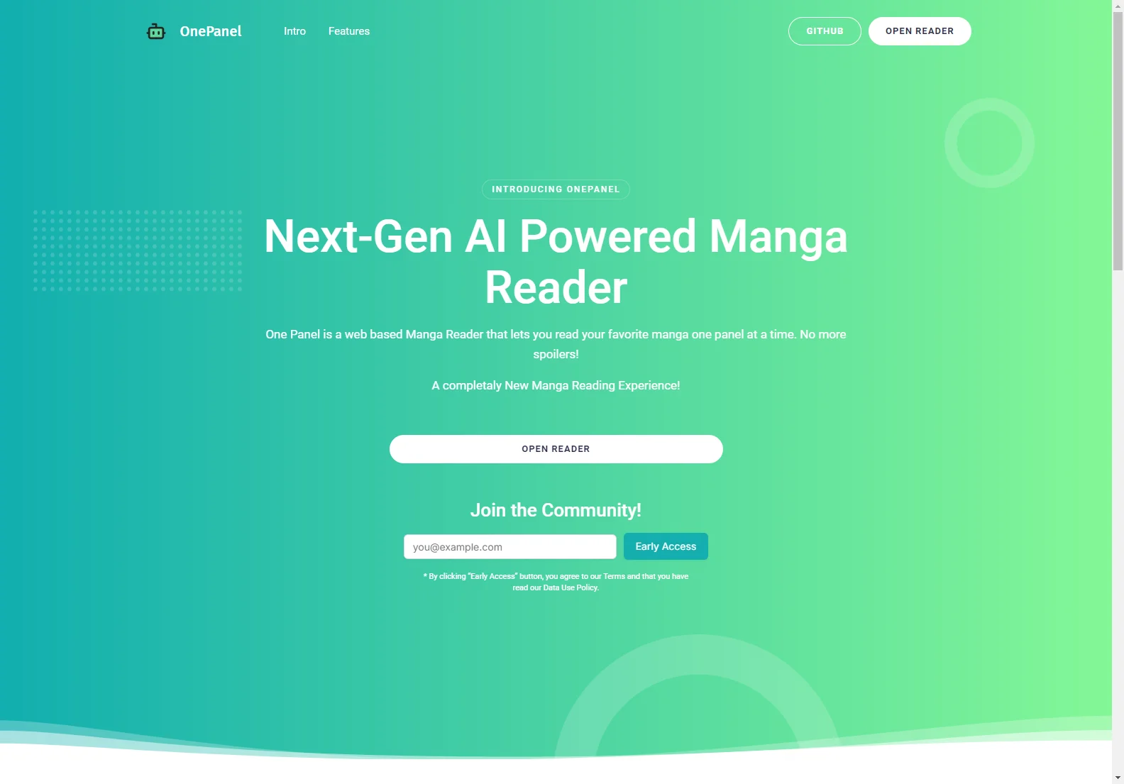 OnePanel: Next-Gen AI Manga Reader for Immersive Panel-by-Panel Reading