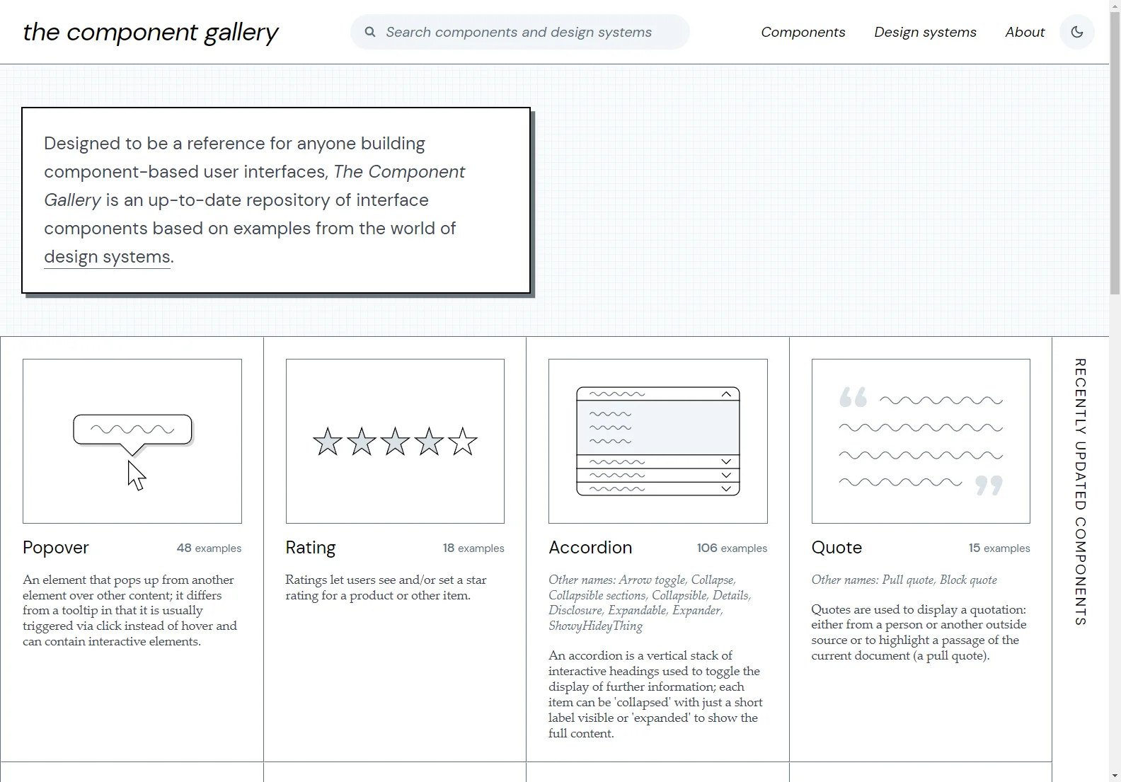 The Component Gallery: Your Resource for UI Components and Design Systems