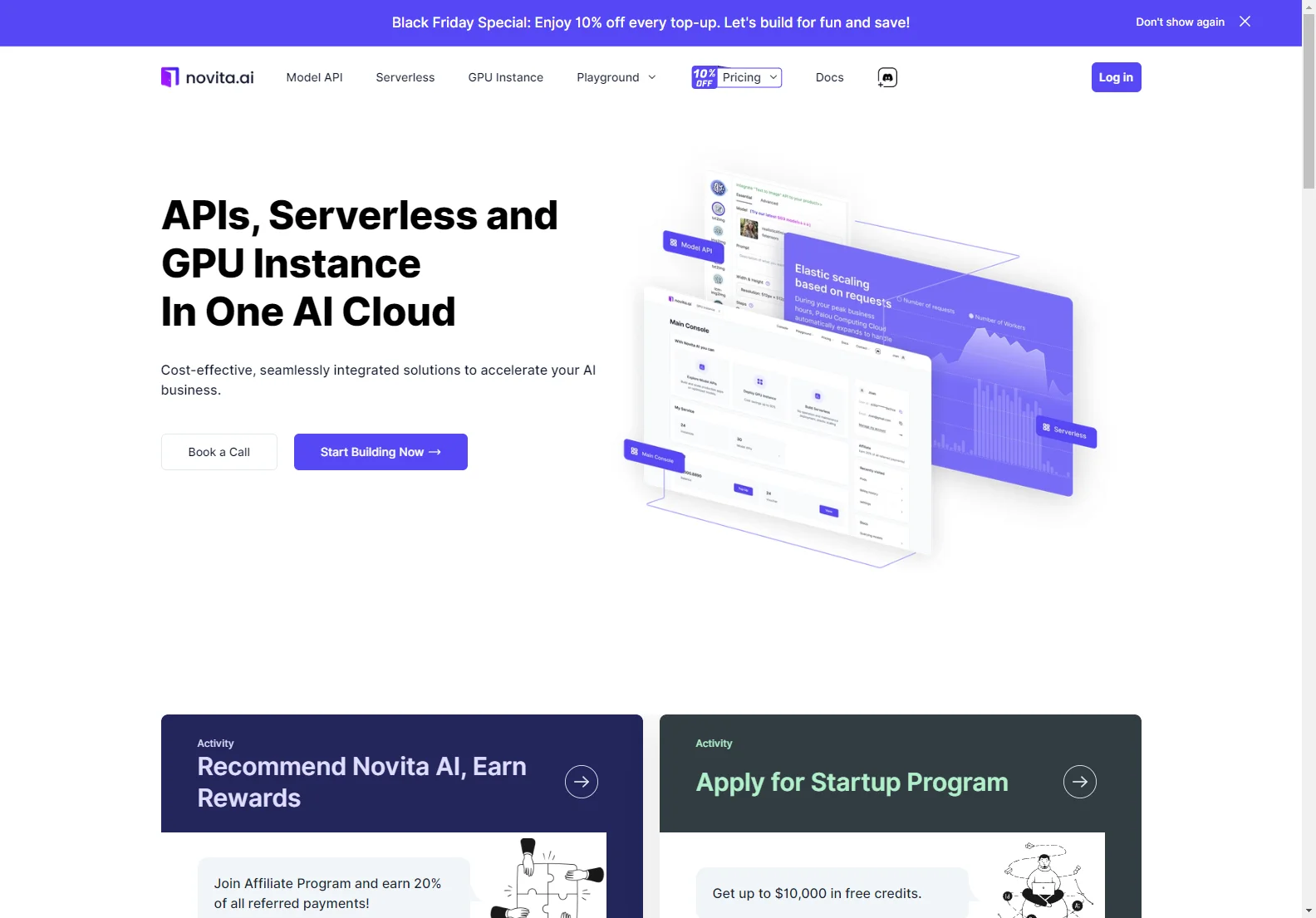 Novita AI: Cost-Effective AI Cloud Platform with Model APIs, Serverless & GPU Instances