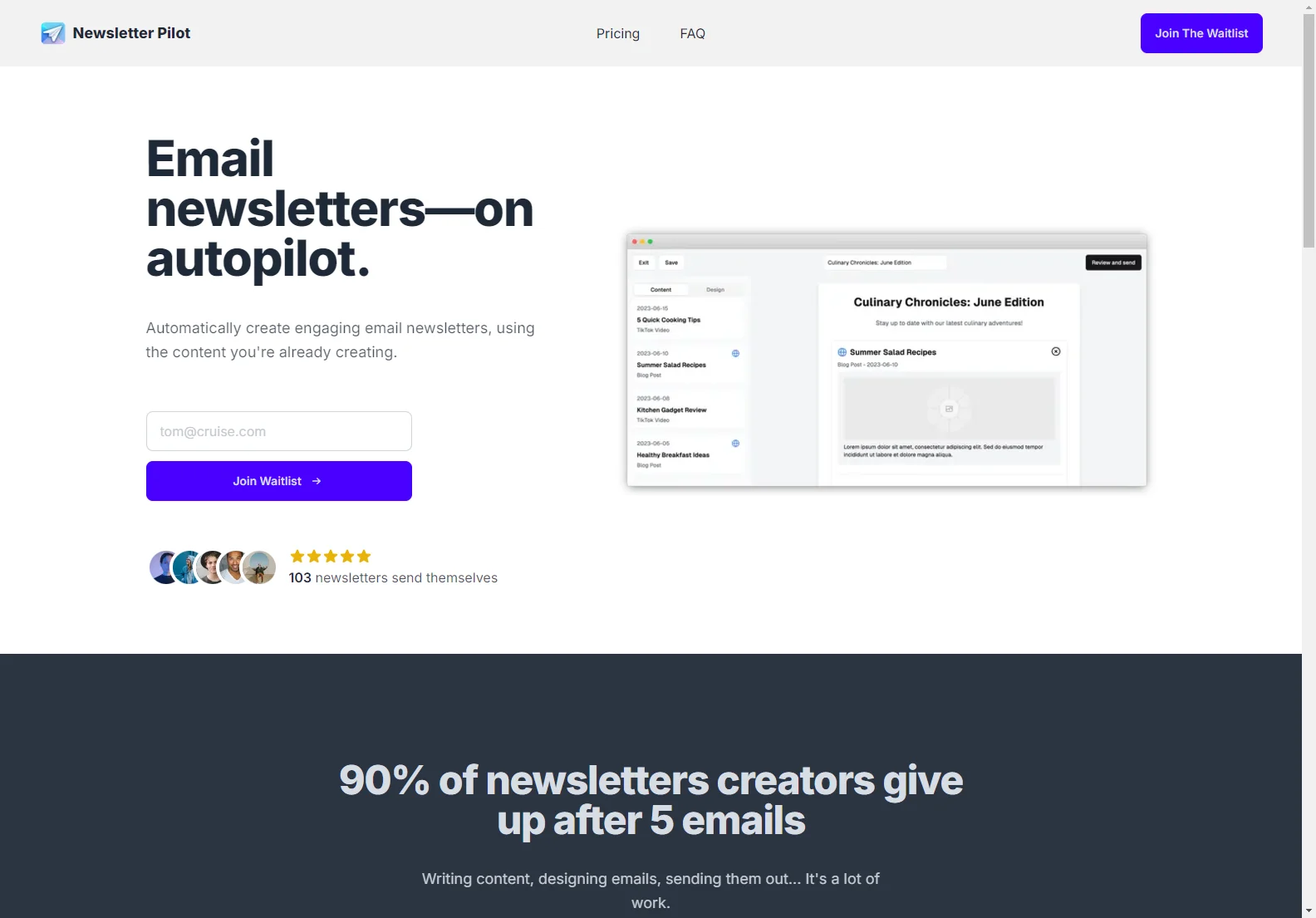 Newsletter Pilot: Automated Email Newsletters for Content Creators