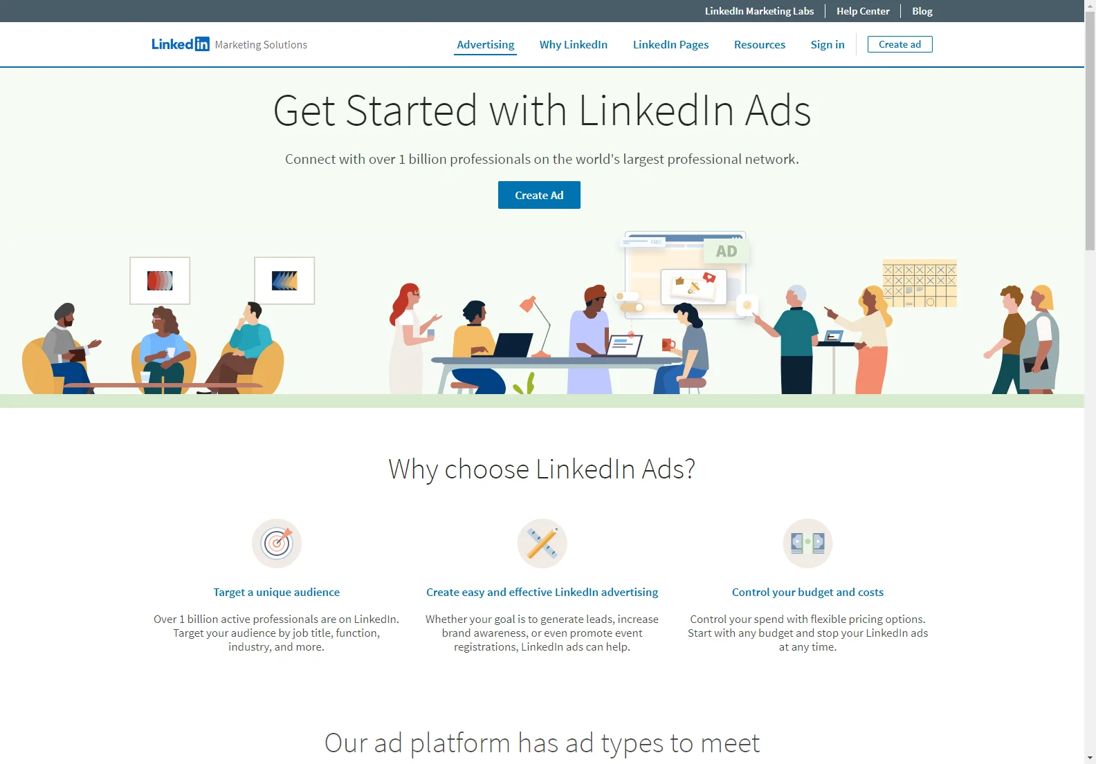 LinkedIn Ads: Reach 1 Billion Professionals with Targeted Self-Serve Ads