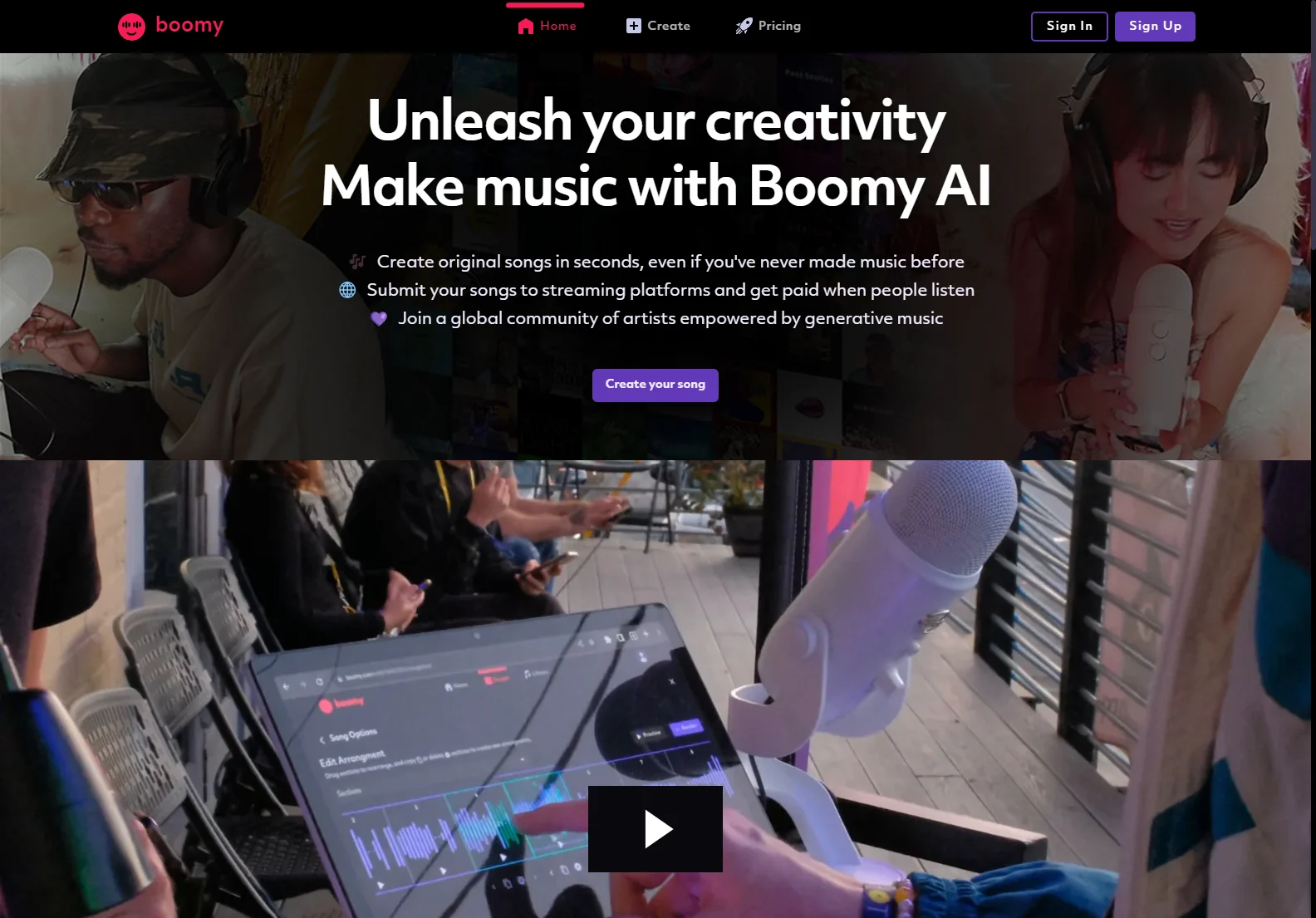 Boomy: AI-Powered Music Creation for Everyone