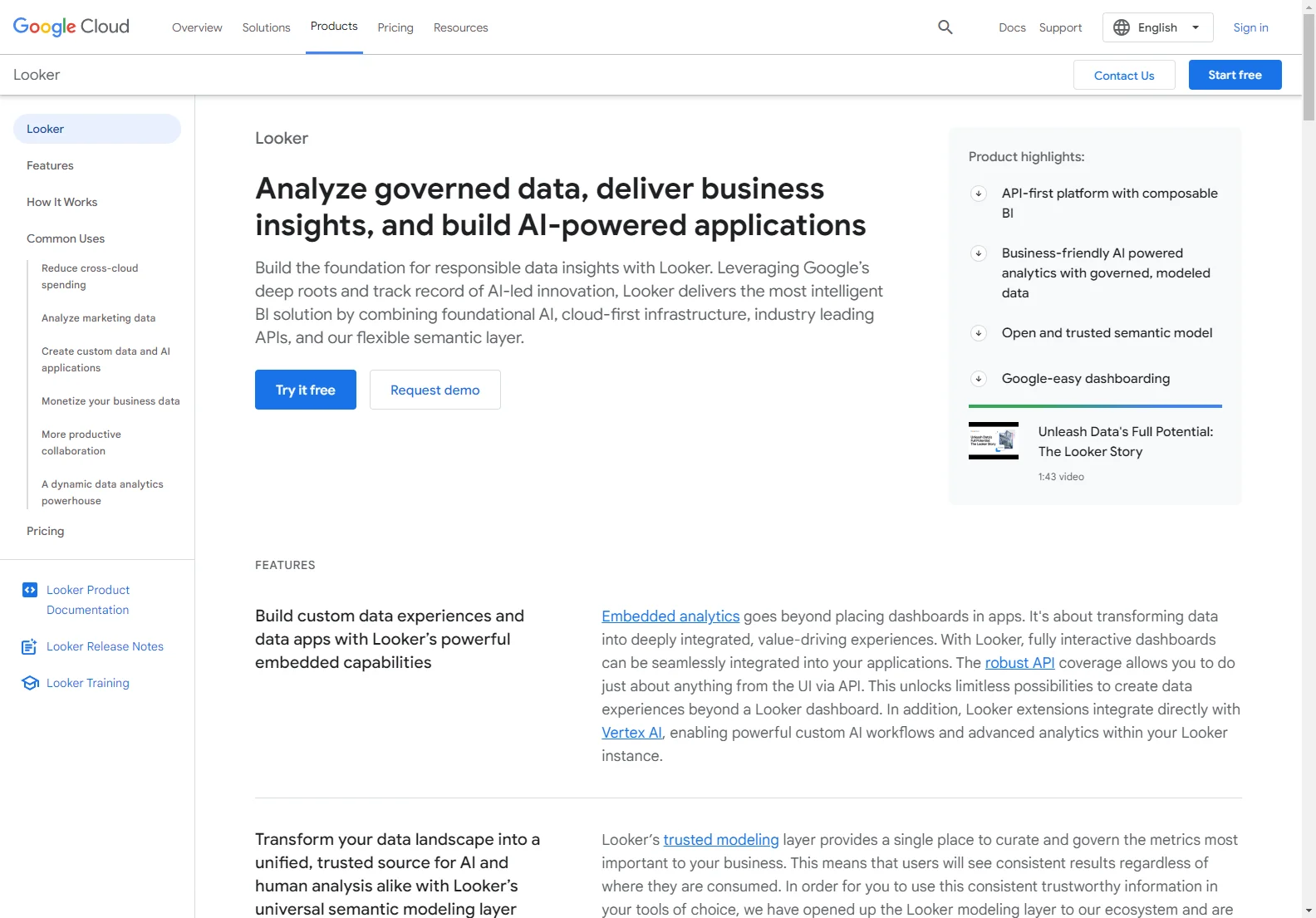 Looker: Google Cloud's Business Intelligence Platform for Enhanced Data Analysis