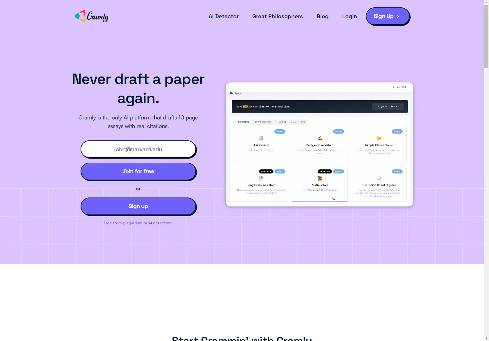 Cramly.ai: AI-Powered Essay Writing Platform for Students and Professionals