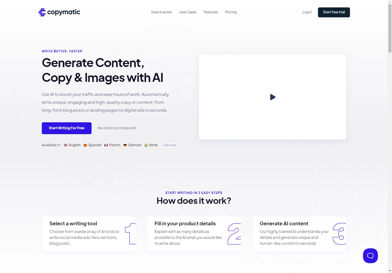 Copymatic: AI-Powered Content Writer for SEO-Optimized Content