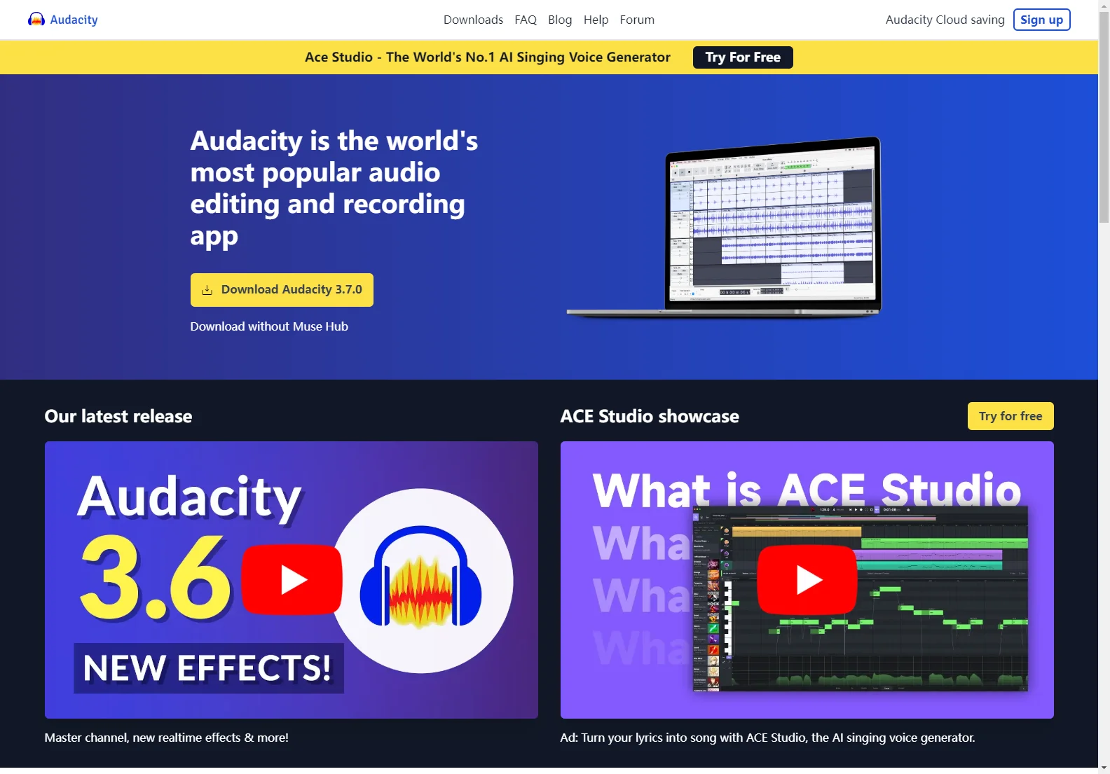 Audacity ® | Free Audio Editor, Recorder & Music Production Software