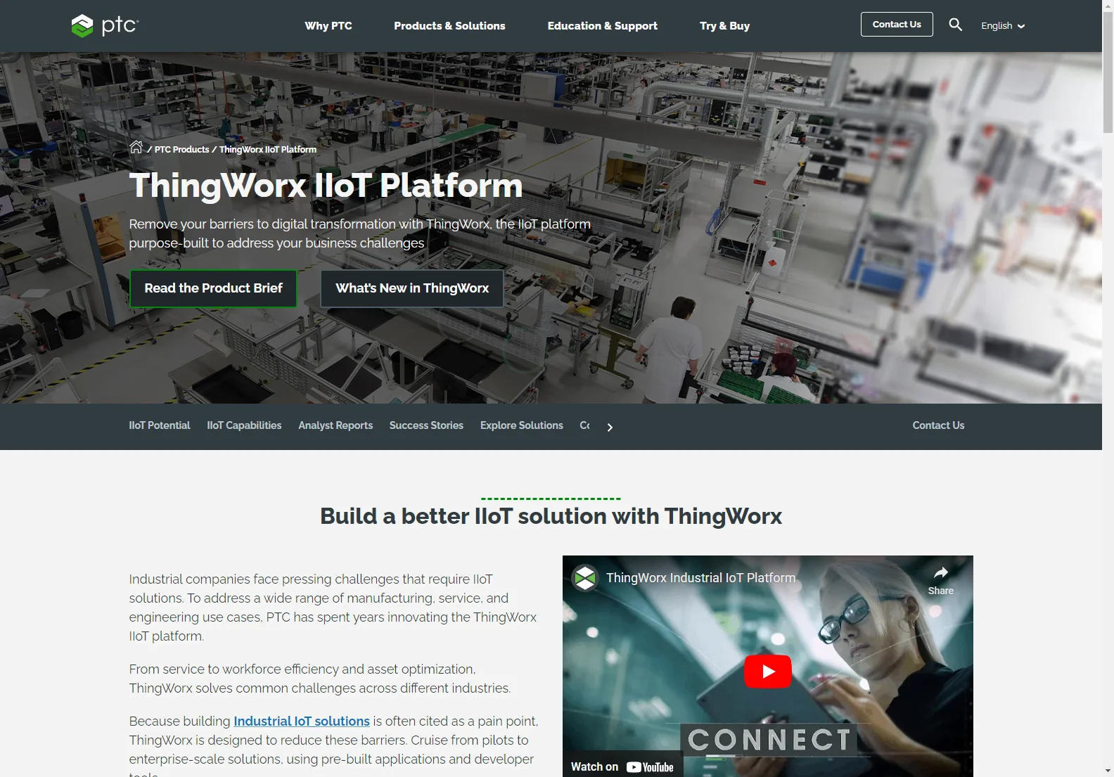 ThingWorx: The Industrial IoT Platform for Digital Transformation