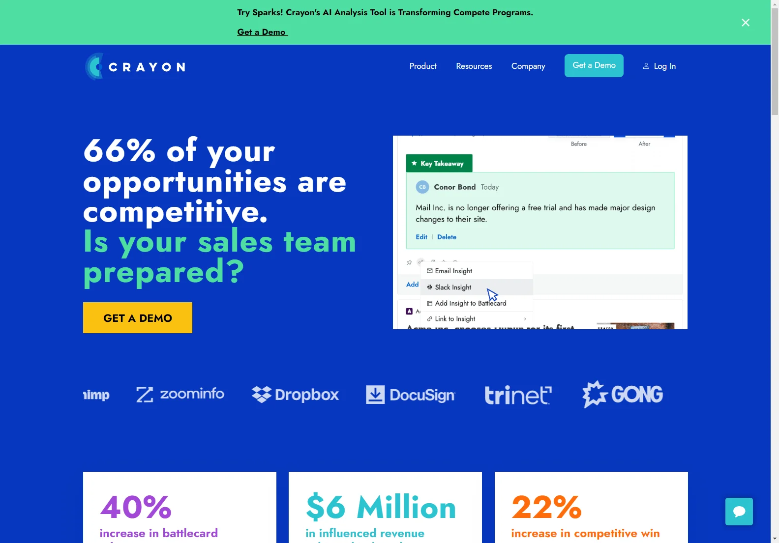 Crayon: AI-Powered Competitive Intelligence Software for Enhanced Sales & Marketing