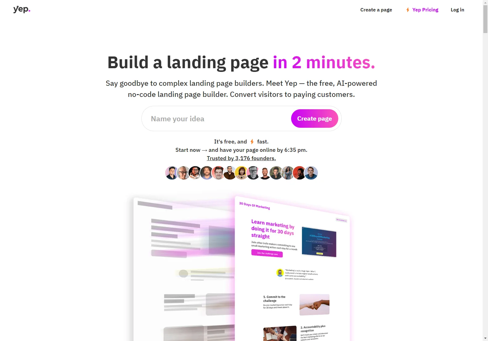 Yep.so: Build High-Converting Landing Pages in Minutes with AI