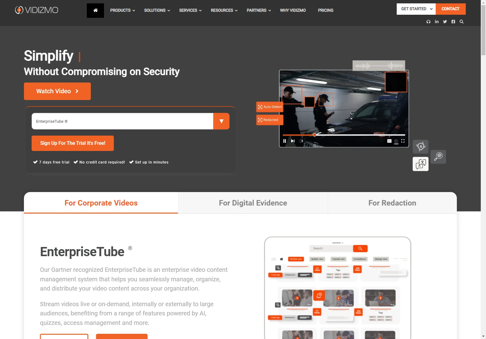 VIDIZMO: Secure Enterprise Video Content Management System