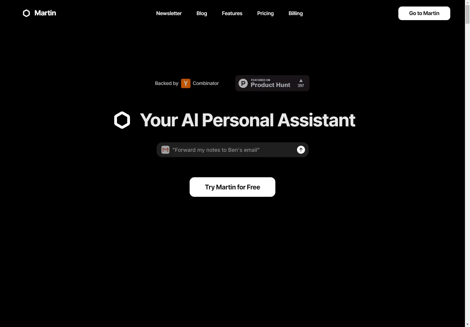 Martin: Your AI Personal Assistant - Boost Productivity Today!