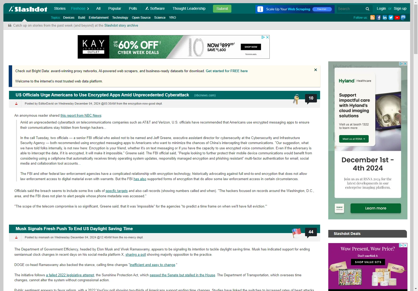 Slashdot: Your Source for Tech News and Community Discussions