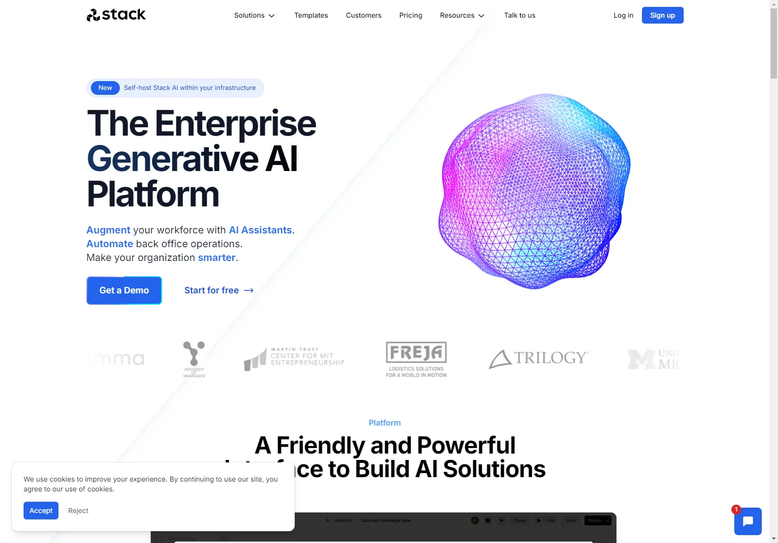 Stack AI: Enterprise-Grade Generative AI Platform for Rapid Application Development