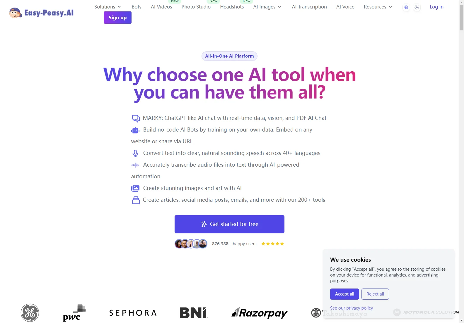 Easy-Peasy.AI: All-in-One AI Platform for Enhanced Productivity and Creativity