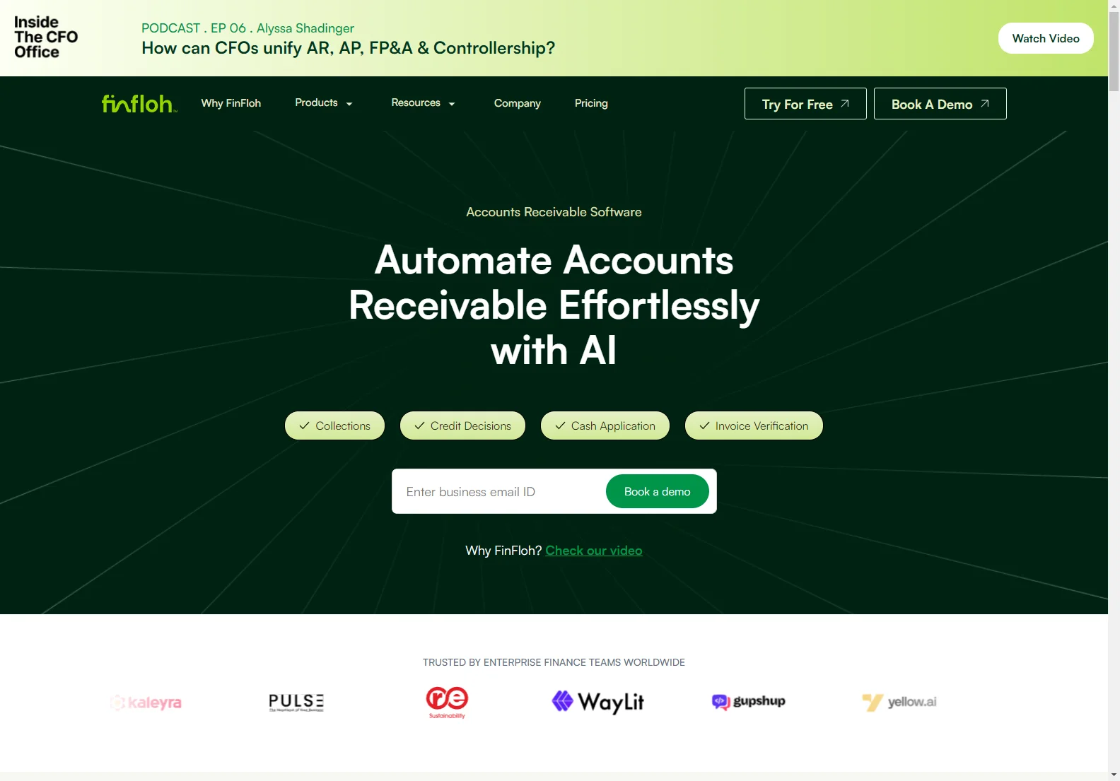 FinFloh: AI-Powered Accounts Receivable Automation Software