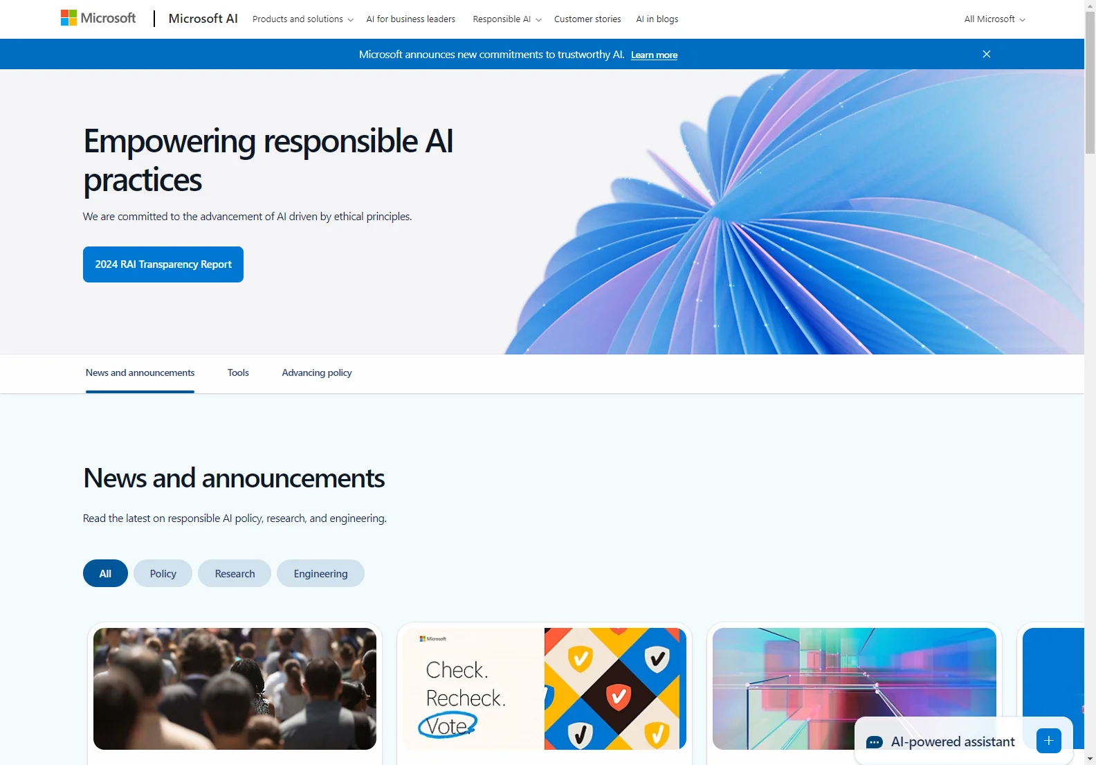 Microsoft AI: Empowering Responsible AI Practices