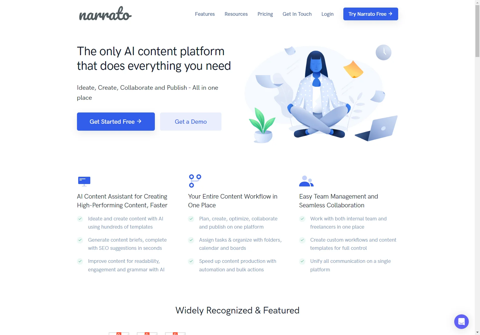 Narrato: AI-Powered Content Creation Platform for Faster, Better Content