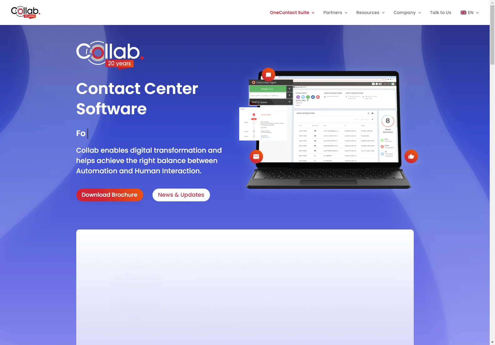 OneContact Suite: AI-Powered Contact Center Software for Enhanced Customer Experiences