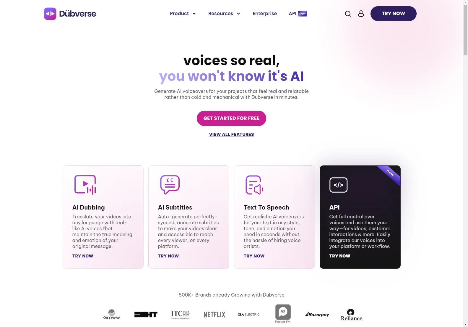 Dubverse: AI-Powered Voiceovers for Videos, Podcasts, and More