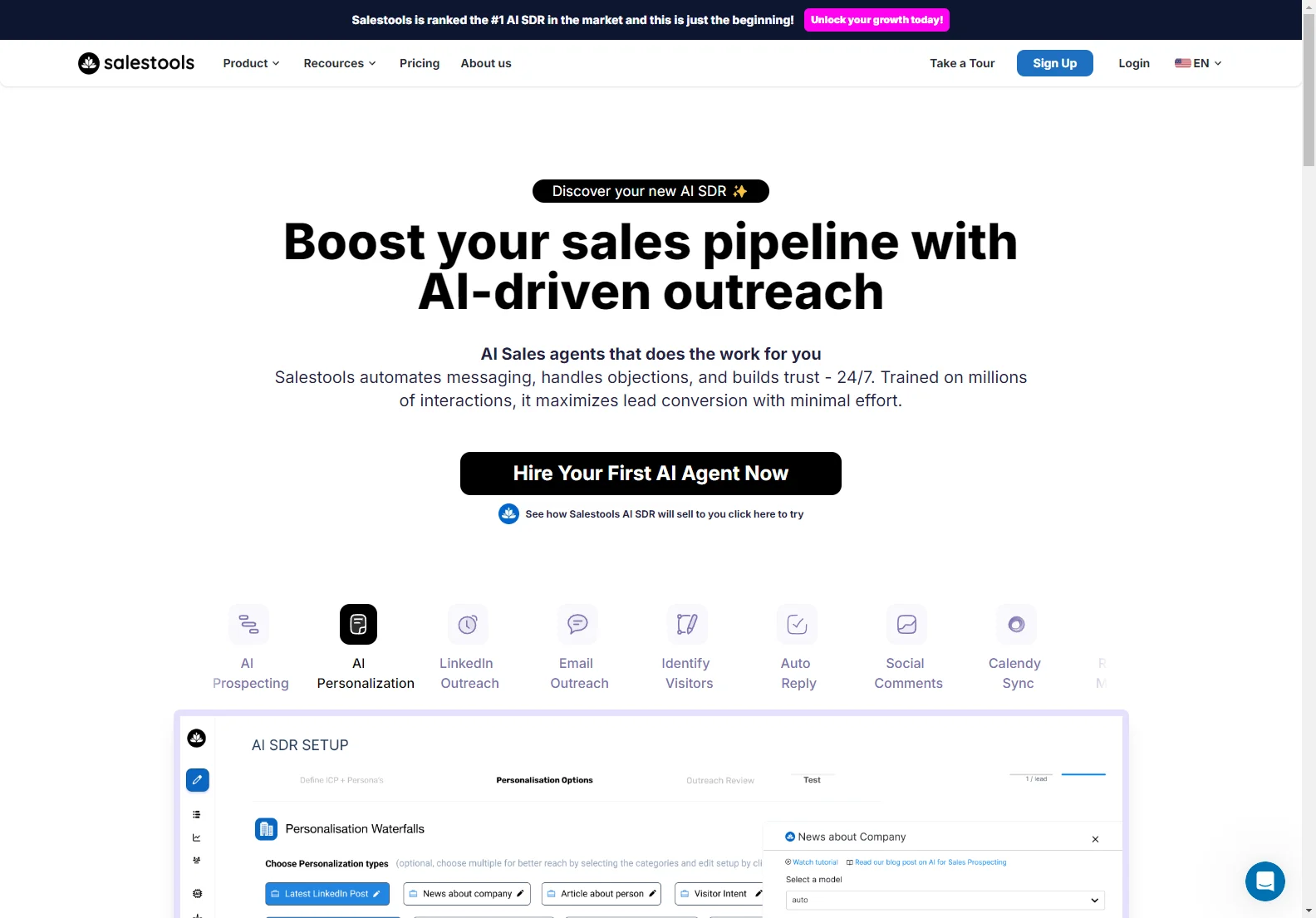 Salestools AI SDR: Revolutionize Your B2B Sales with AI-Powered Outreach