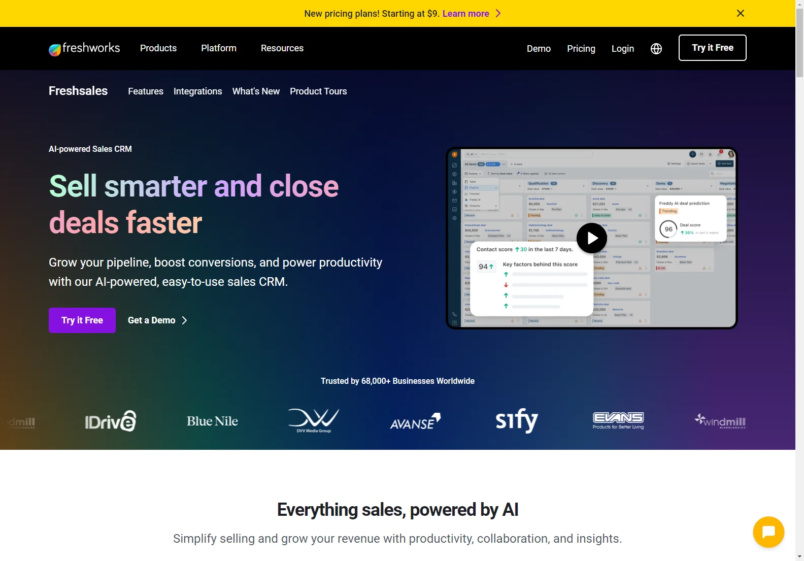 Freshsales: AI-Powered Sales CRM for Streamlined Sales & Faster Growth