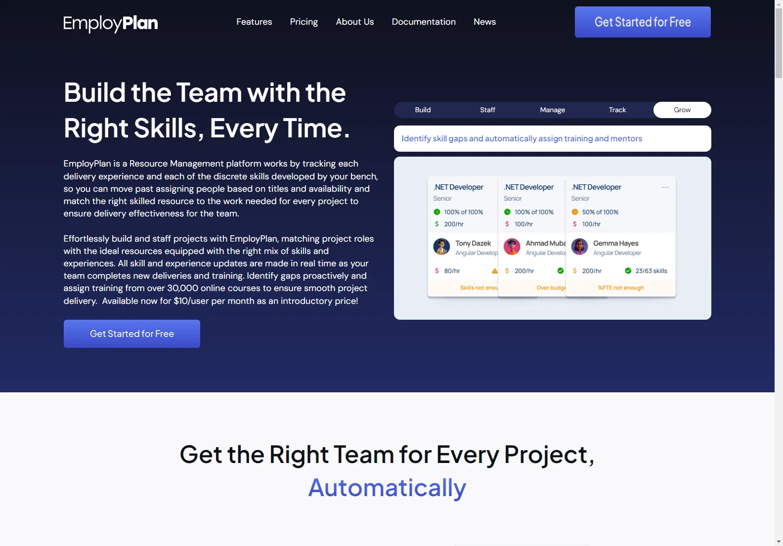 EmployPlan: AI-Powered Resource Management for Optimized Project Teams