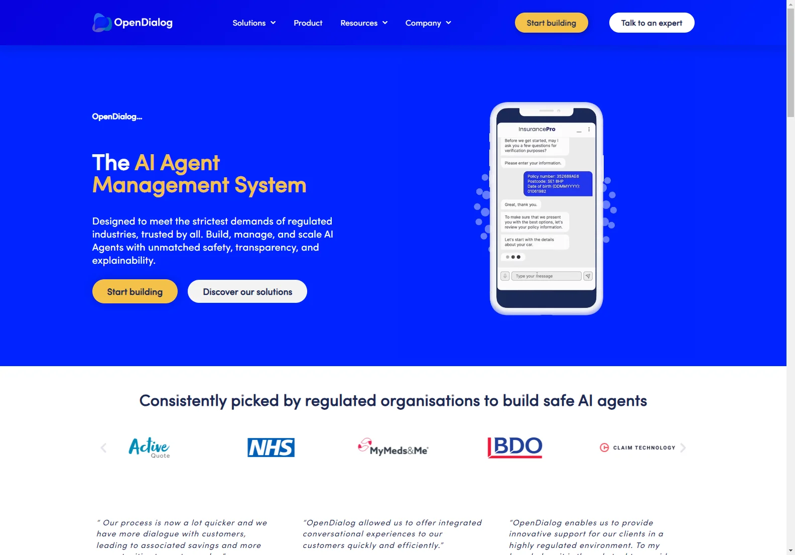 OpenDialog: The AI Agent Management System for Regulated Industries