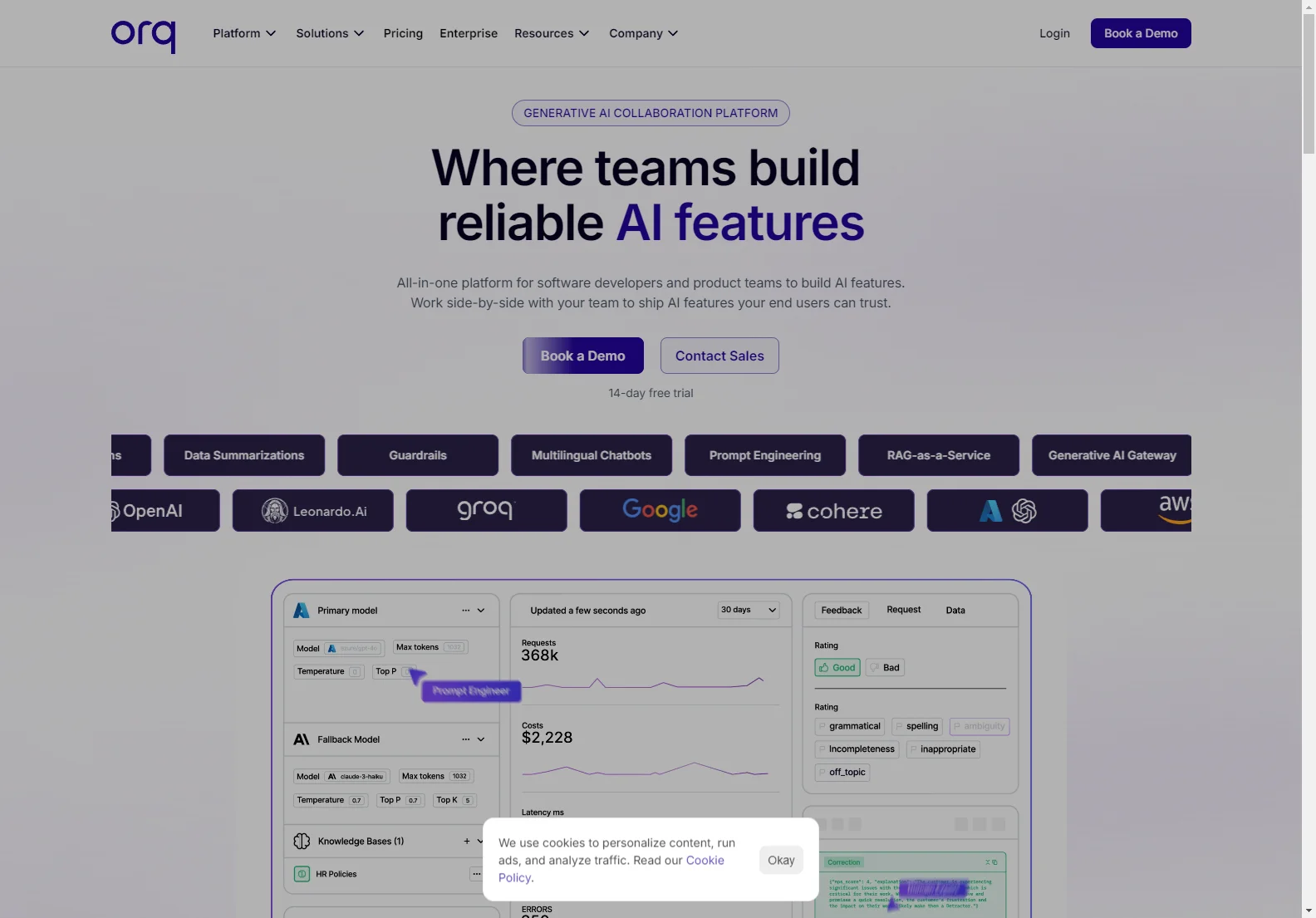 Orq.ai: Collaborative Generative AI Platform for Reliable AI Feature Development