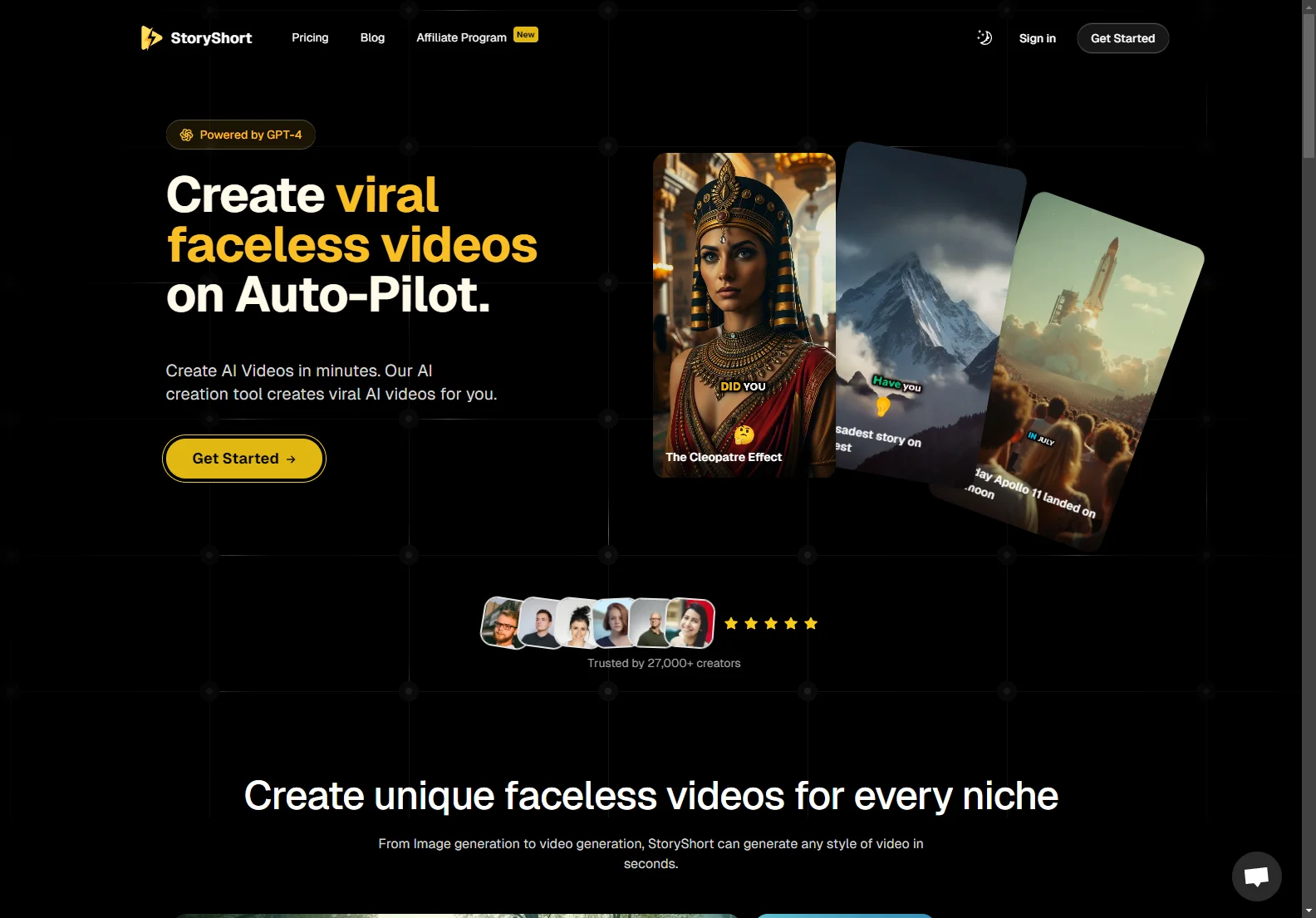 StoryShort AI: Create Viral Faceless Videos on Autopilot