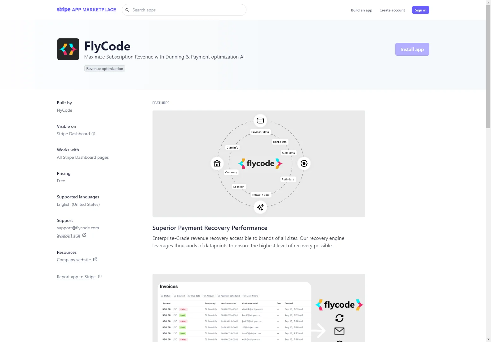 FlyCode: AI-Powered Stripe App for Maximizing Subscription Revenue