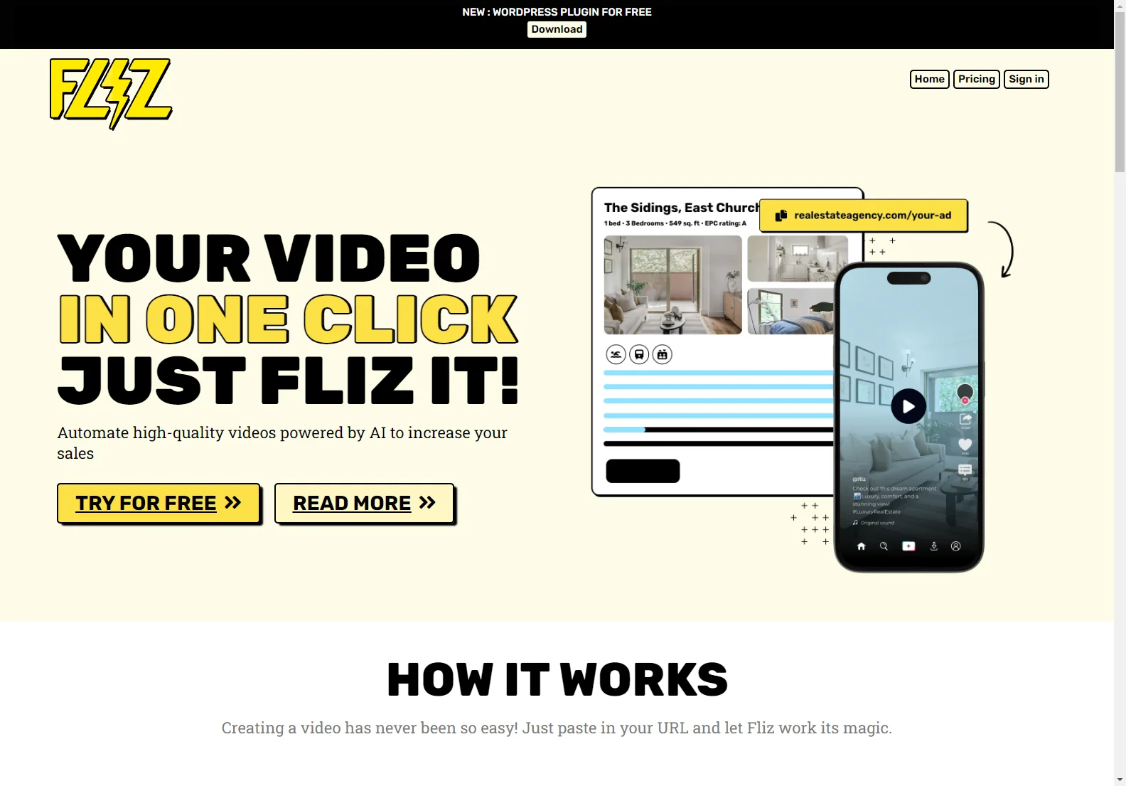 Fliz: AI-Powered Video Creator for Engaging Videos