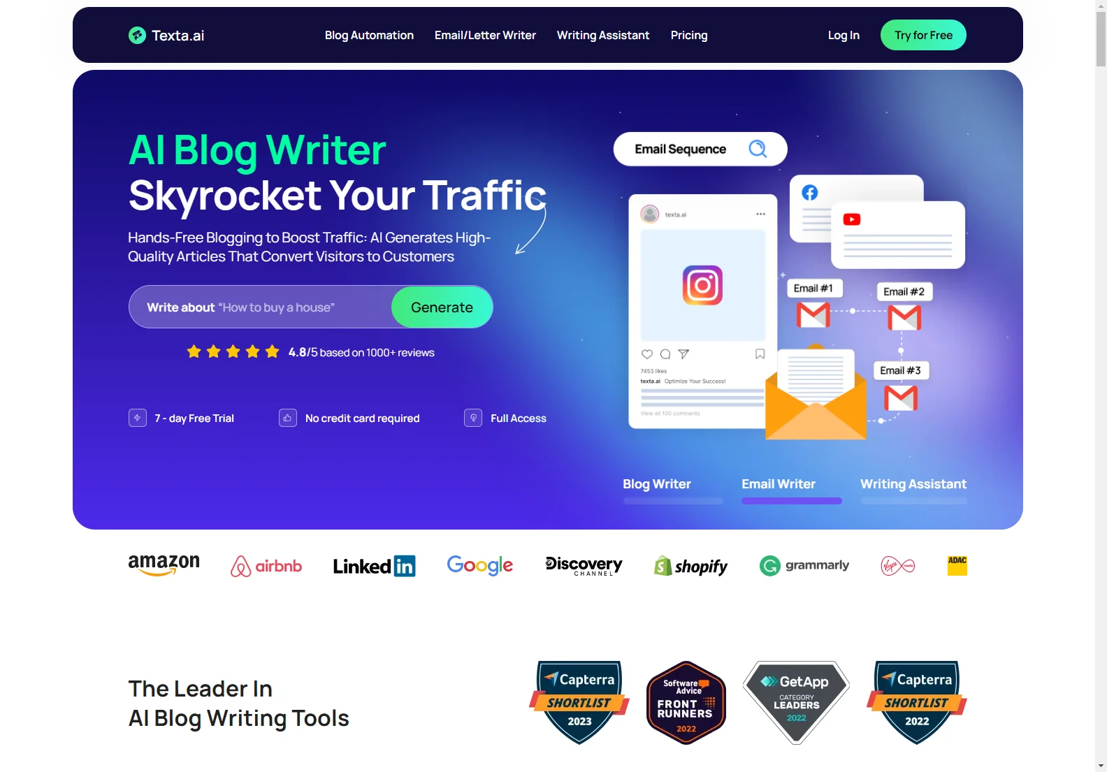 Texta.ai: AI-Powered Blog Writer for Automated Content Creation and SEO