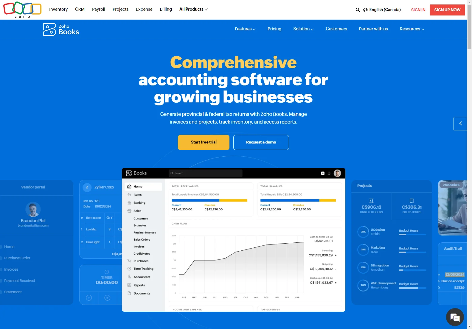 Zoho Books: Powerful Accounting Software for Canadian Businesses