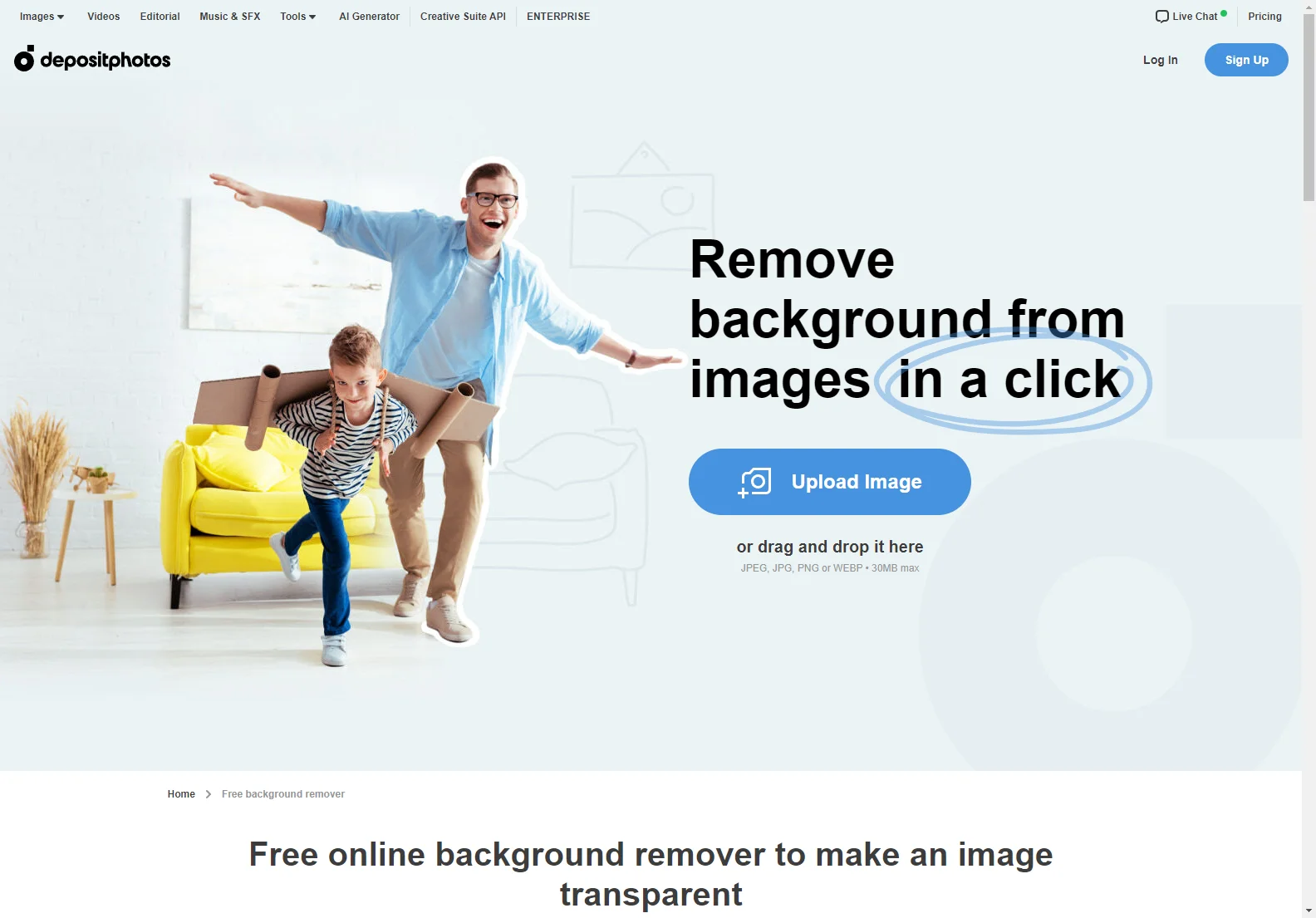 Free AI Background Remover: Create Transparent Images Instantly with Depositphotos