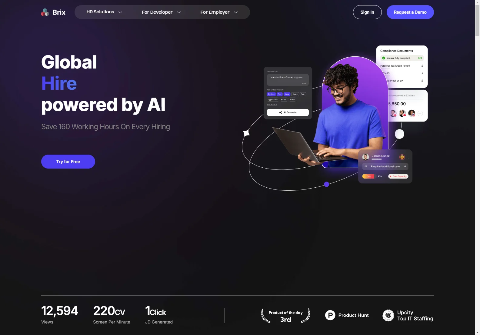 Brix AI: Streamline Global Recruitment with AI-Powered HR Automation