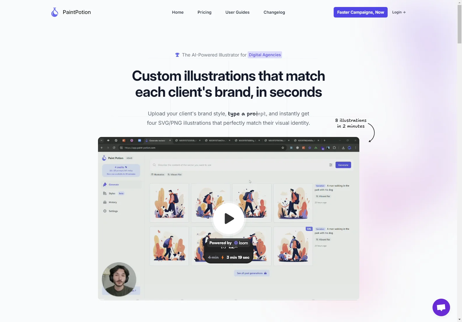 Paint Potion: AI-Powered Illustrator for Digital Agencies - Create On-Brand Illustrations in Seconds